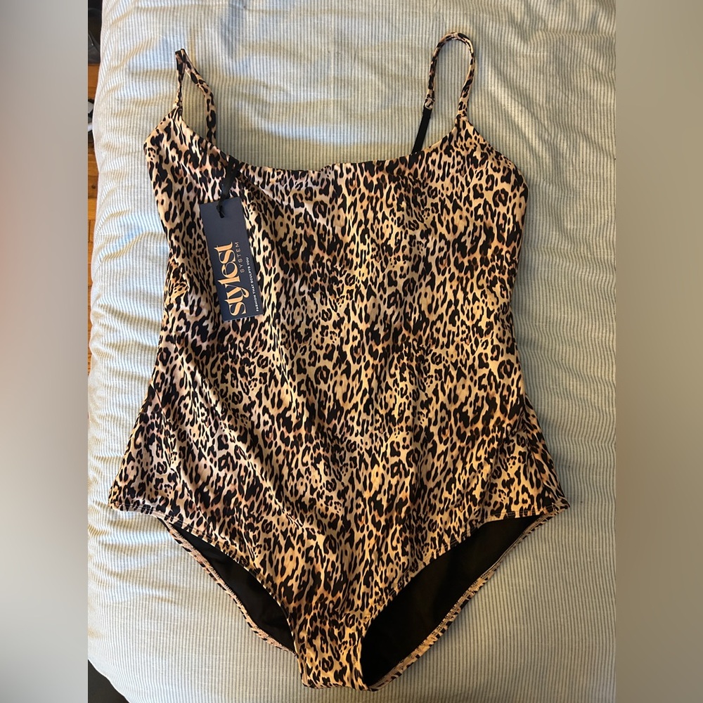 Stylest 2XL Leopard Print one piece swimsuit